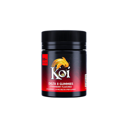 Koi Delta 8 Strawberry Gummies - 500mg - hqdtechusa