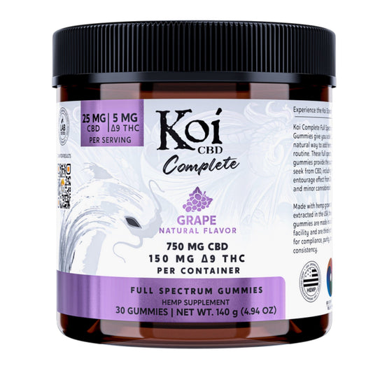 Koi Grape Full Spectrum CBD + THC Complete Gummies - 750mg - hqdtechusa