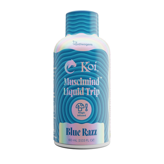 Koi Mushroom Blue Razz Liquid Trip Shot - hqdtechusa