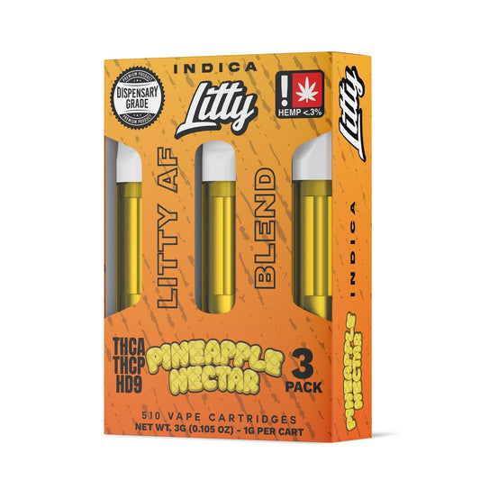 Litty AF Blend Pineapple Nectar Cartridge - 3 Pack