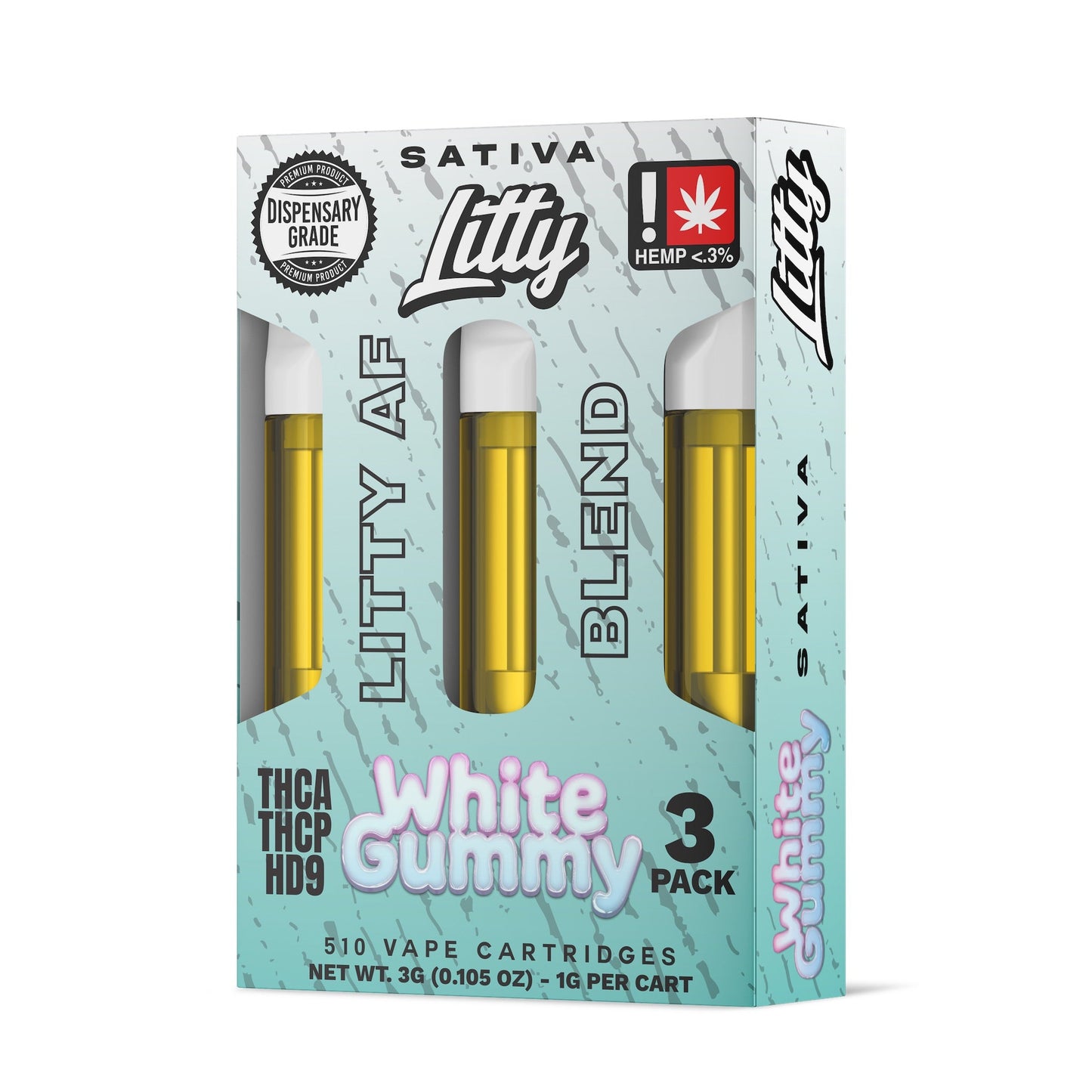 Litty AF Blend White Gummy Cartridge - 3 Pack