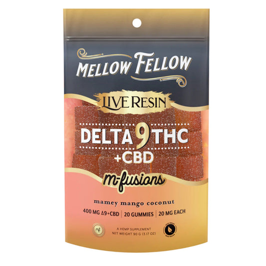 Mellow Fellow Delta 9 + CBD Mamey Mango Coconut Gummies - 400mg