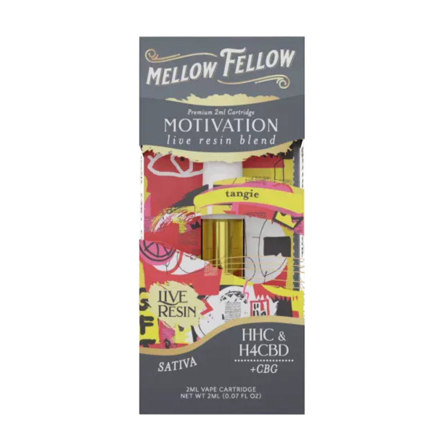 Mellow Fellow Live Resin Tangie Cartridge - 2000mg - hqdtechusa