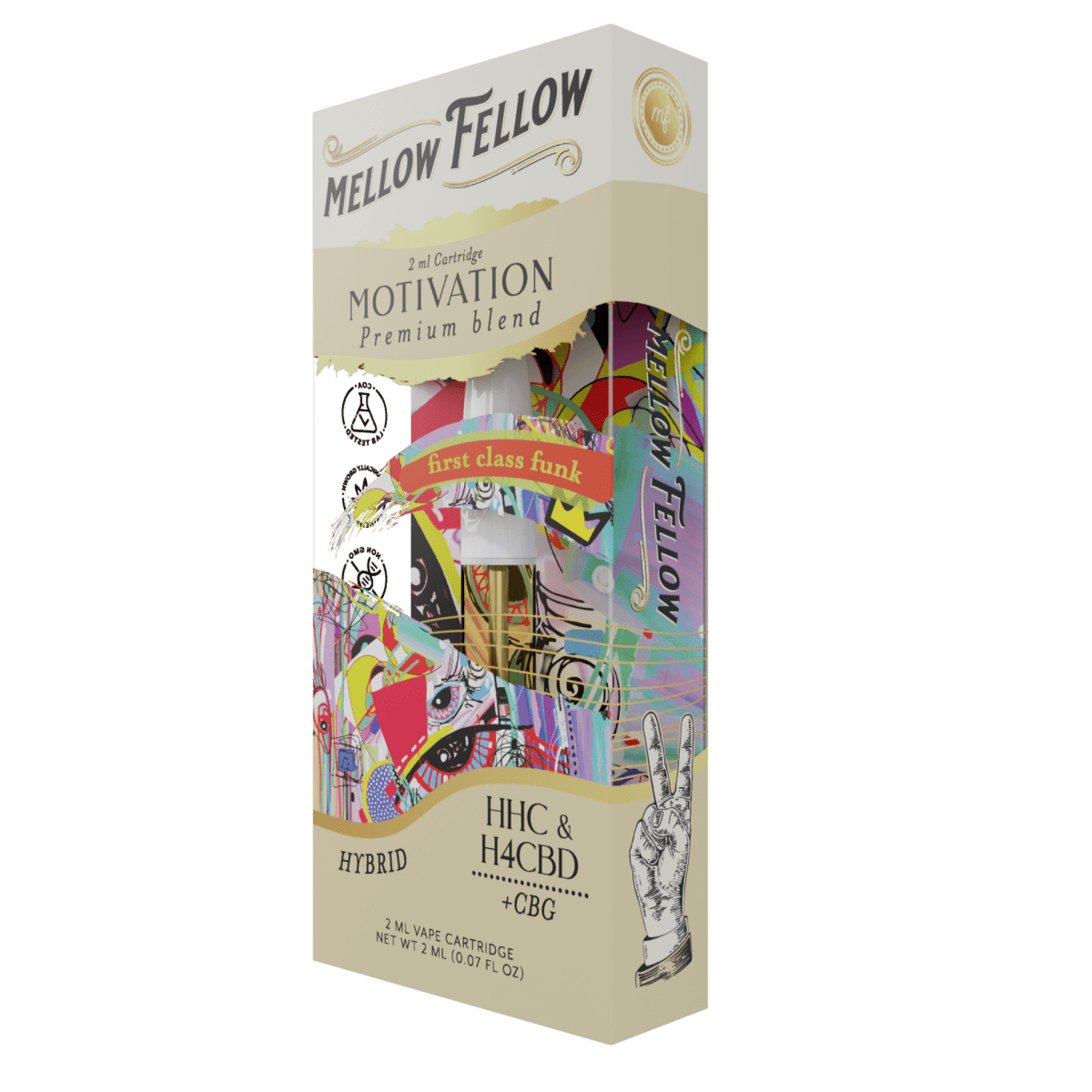 Mellow Fellow Motivation Premium Blend Vape Cartridge 2ML | THC Vape Carts | HQD Tech USA