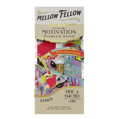 Mellow Fellow Motivation Premium Blend Vape Cartridge 2ML | THC Vape Carts | HQD Tech USA