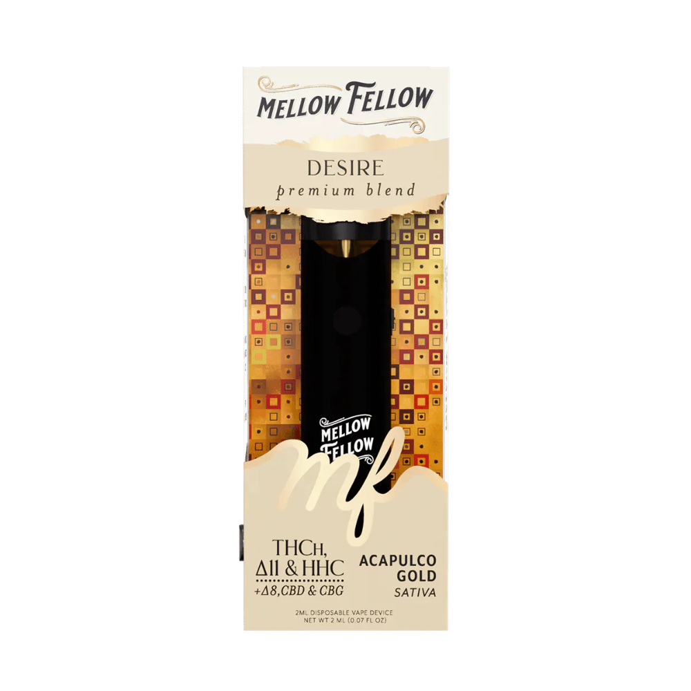 Mellow Fellow Premium Blend Disposable Vape 2ML - Acapulco Gold