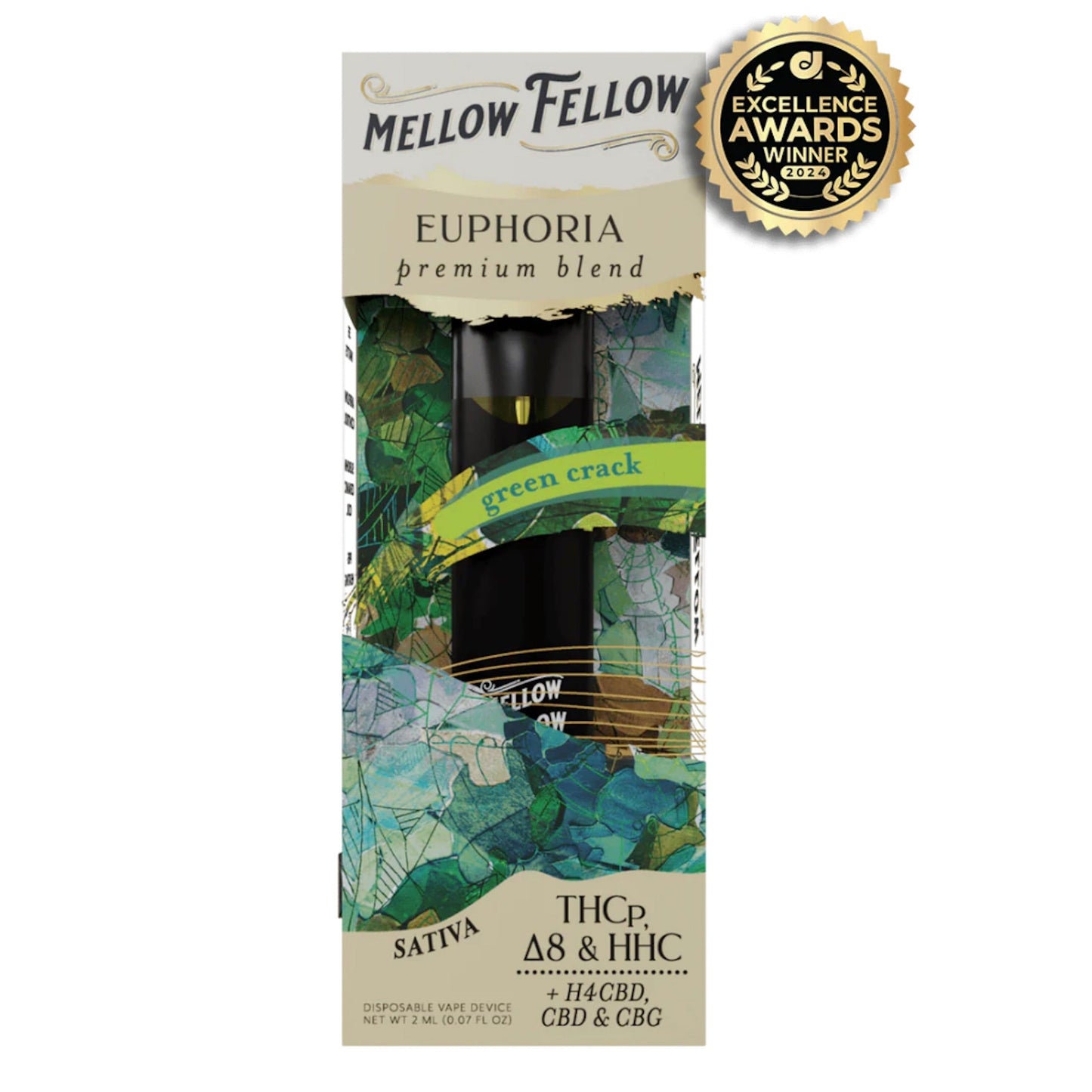 Mellow Fellow Premium Blend Vaporizer - 2000mg - hqdtechusa