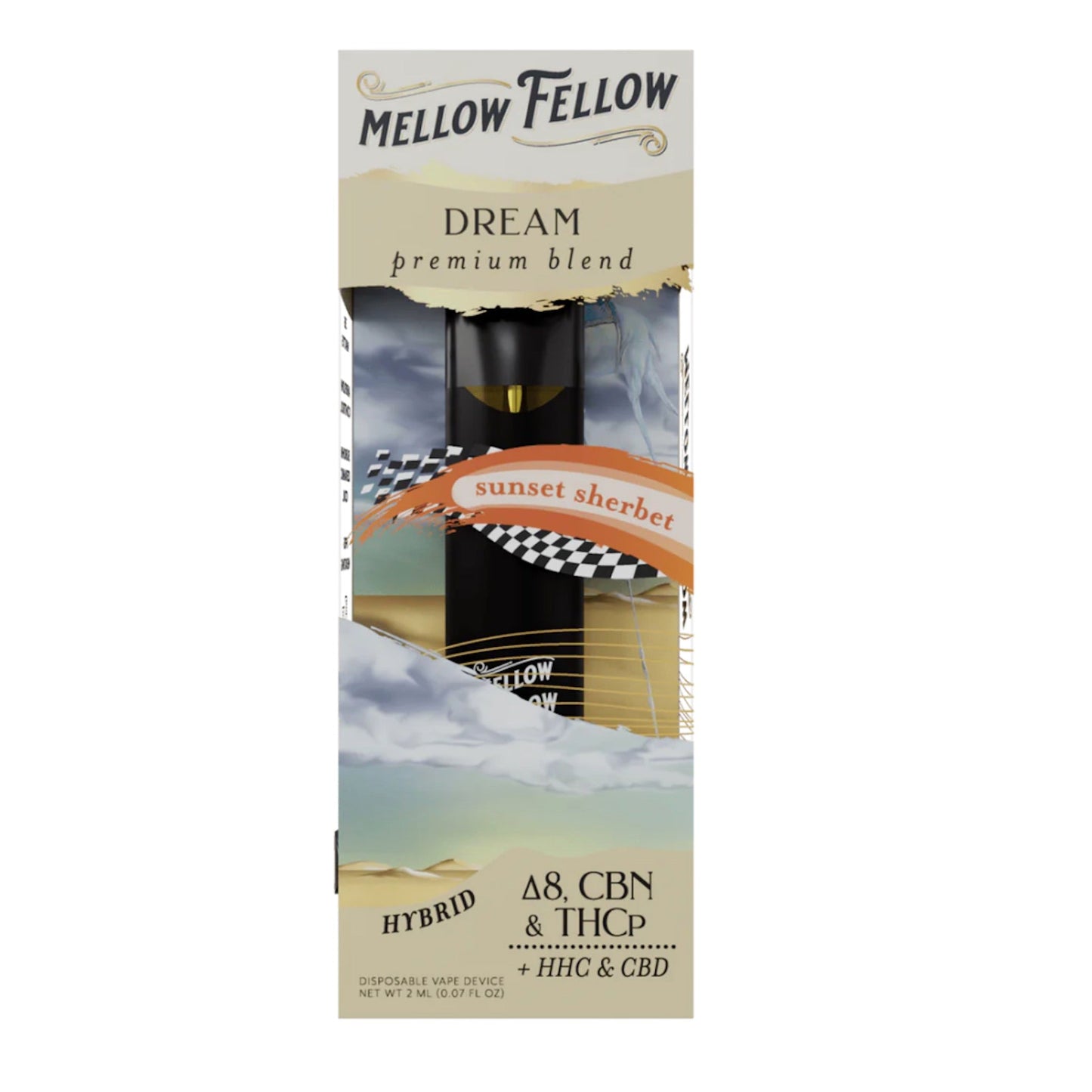 Mellow Fellow Premium Blend Vaporizer - 2000mg - hqdtechusa