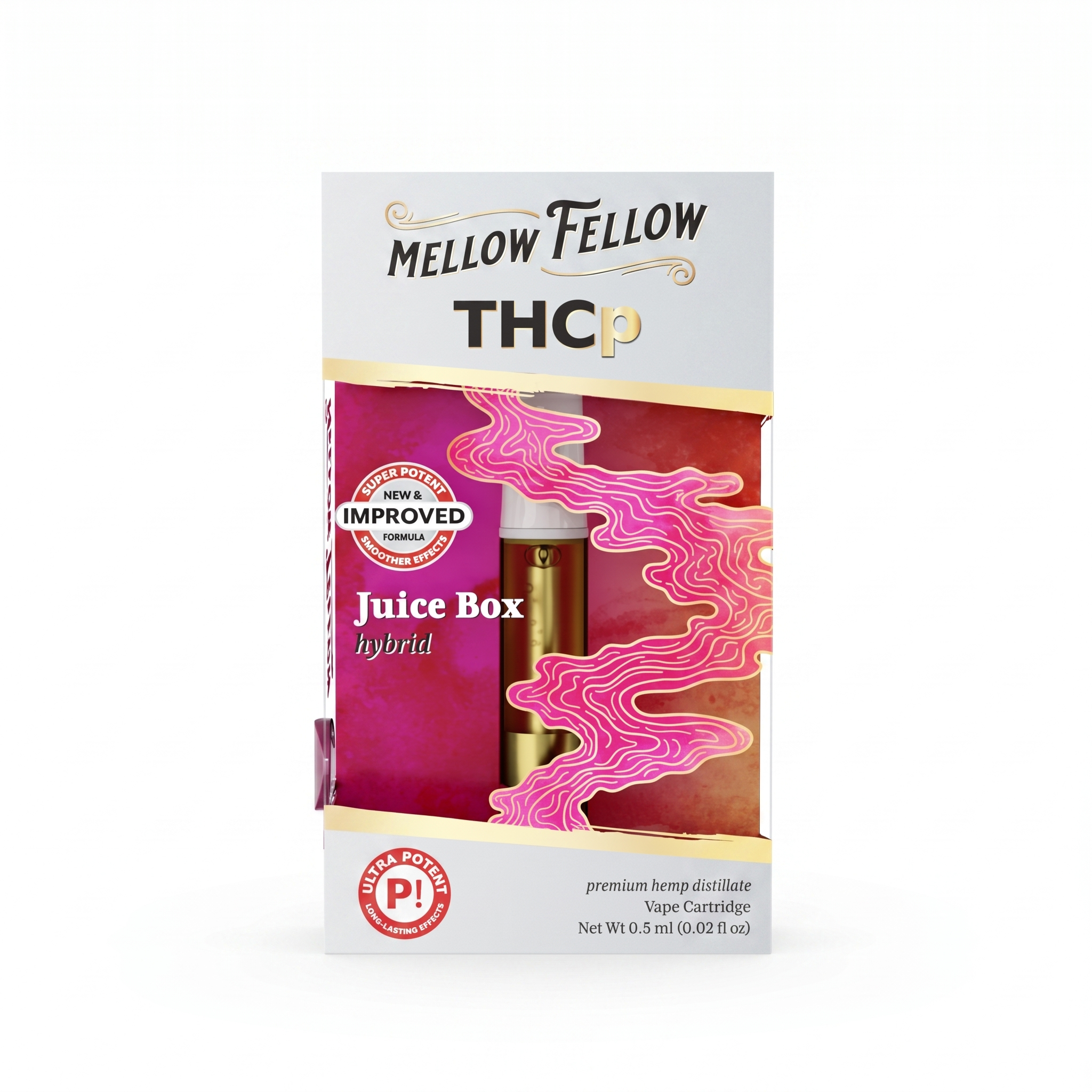 Mellow Fellow THCP Vape Cartridge 0.5ml - Juice Box