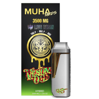 Muha Meds Live Resin HHC + THC-P Vaporizer - 3500mg - hqdtechusa