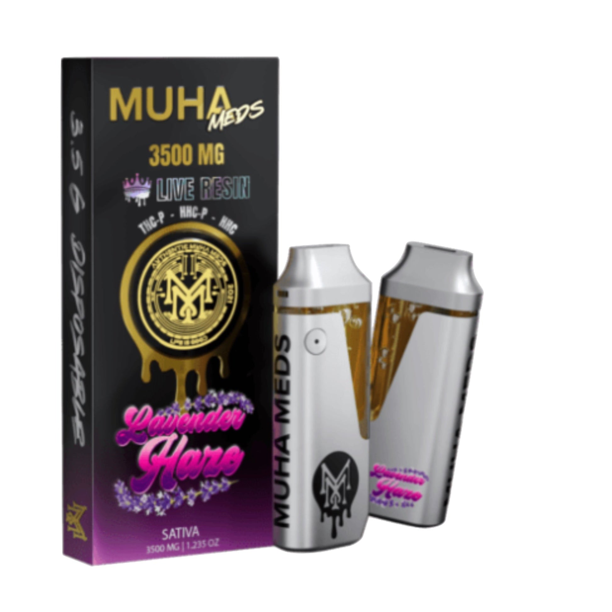 Muha Meds Live Resin HHC + THC-P Vaporizer - 3500mg - hqdtechusa