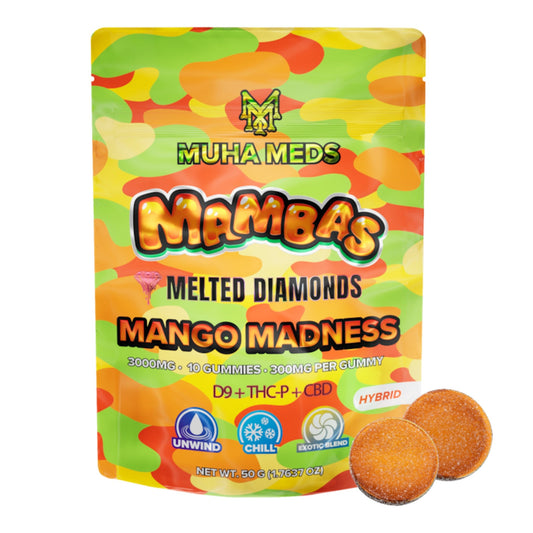 Muha Meds Melted Diamond Mango Madness Gummies - 3000mg - hqdtechusa