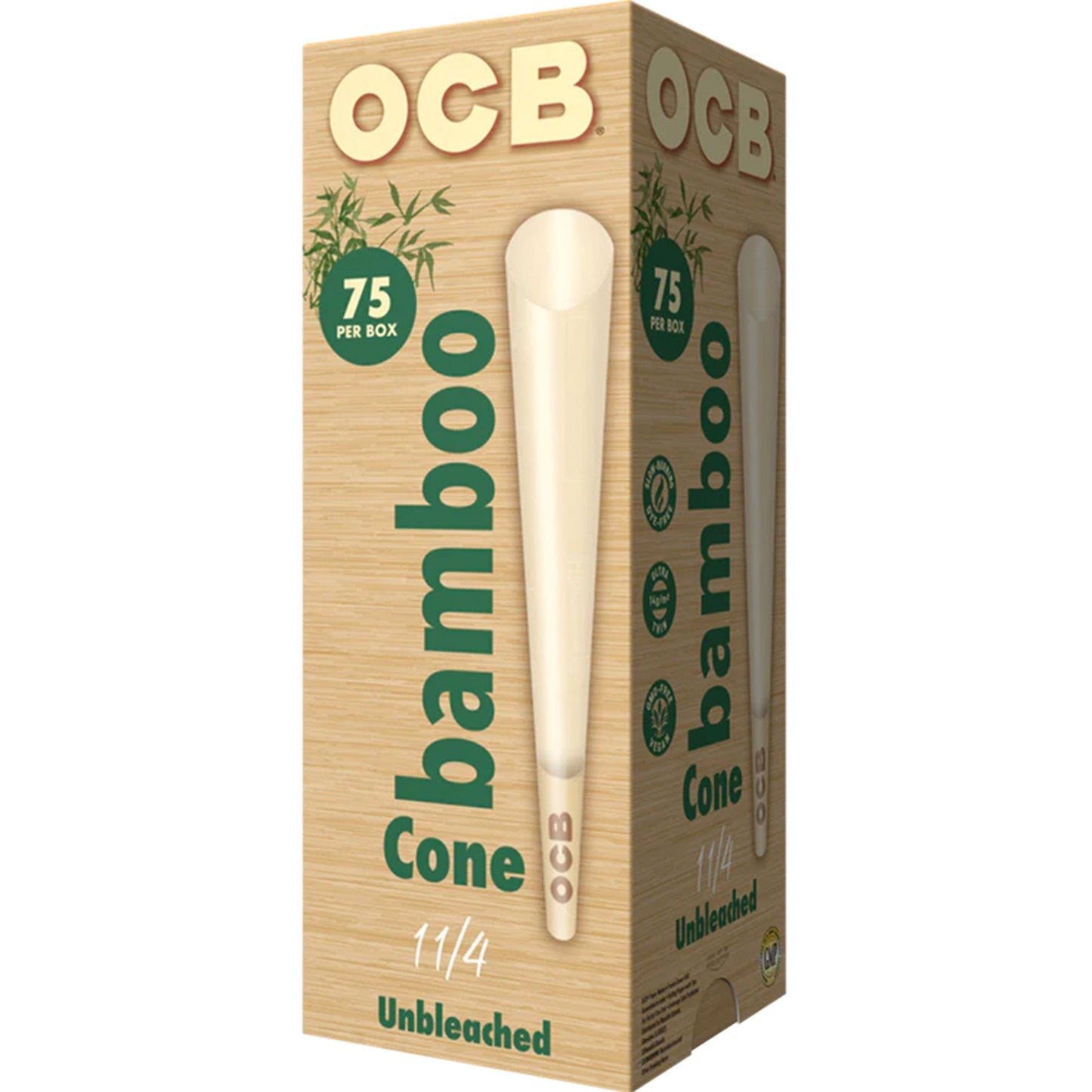 OCB Bamboo 1 1/4 Cone Box