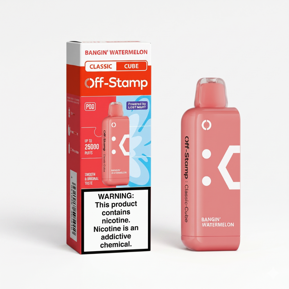 Off-Stamp Crystal Cube 35K Puffs - Bangin' Watermelon