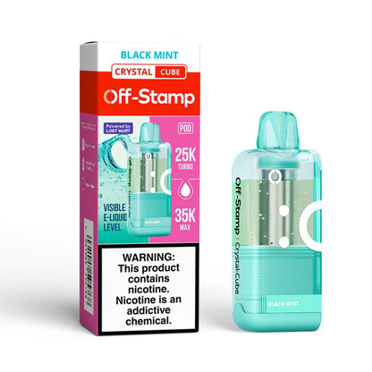 Off-Stamp Crystal Cube 35K Puffs - Black Mint
