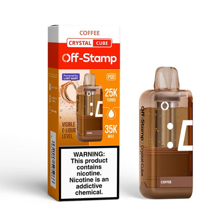 Off-Stamp Crystal Cube 35K Puffs - Coffee