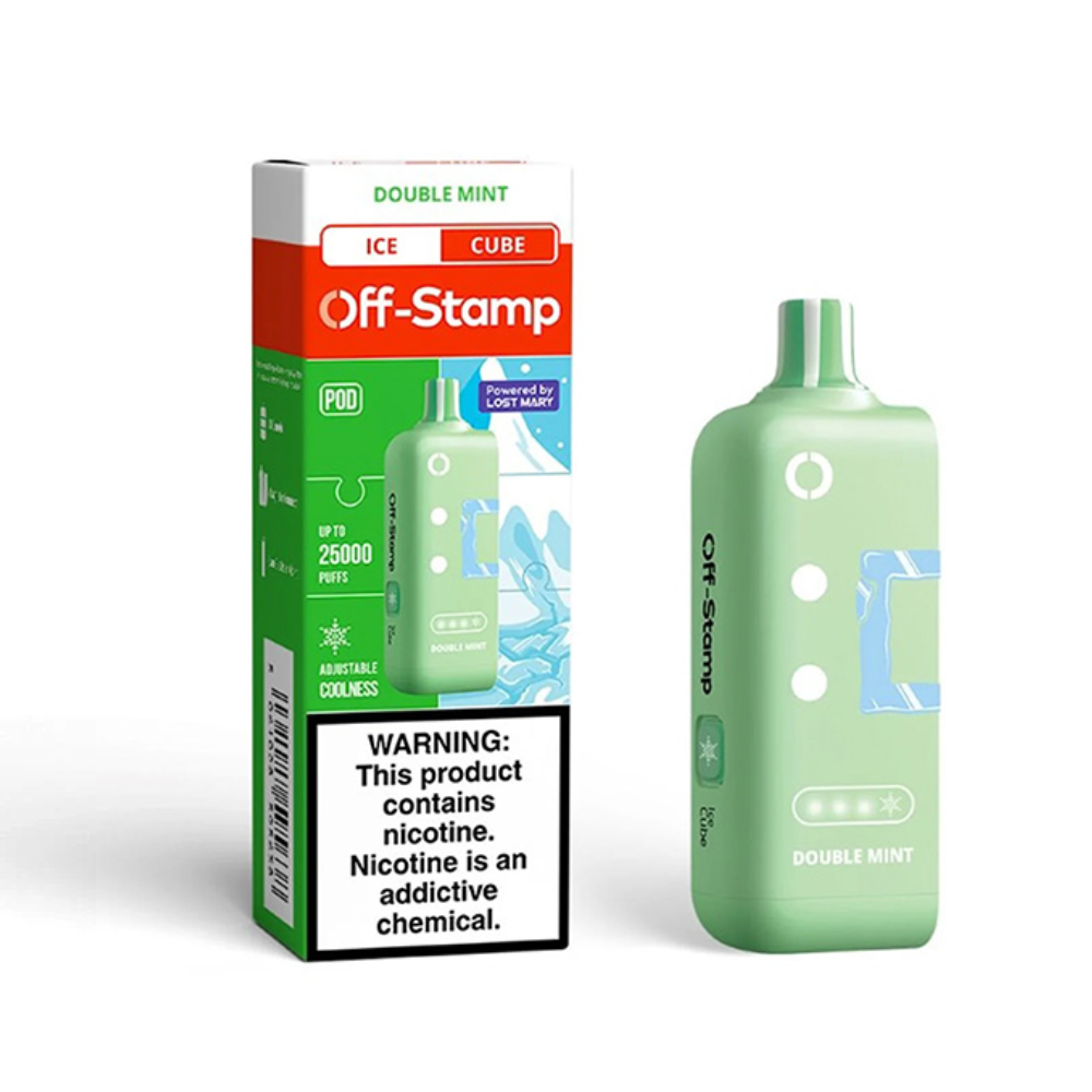 Off-Stamp Crystal Cube 35K Puffs - Double Mint