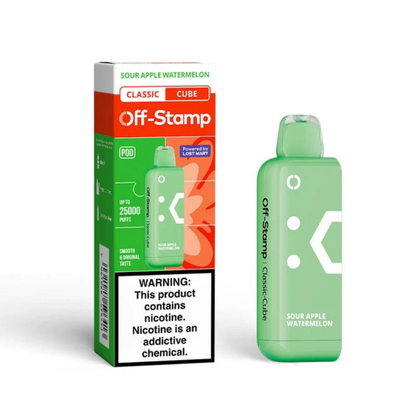 Off-Stamp Crystal Cube 35K Puffs - Sour Apple Watermelon