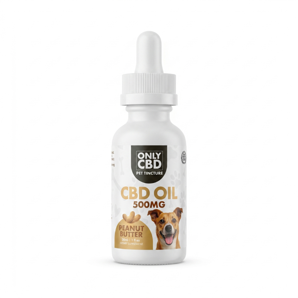 Only CBD Pet Tincture 500mg - Peanut Butter