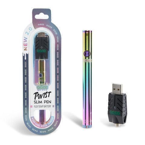 Ooze Twist Slim Pen 2.0 Flex Temp Battery | 510 Thread Battery | HQD Tech USA