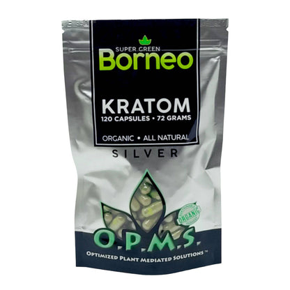 O.P.M.S. Silver Kratom Capsules (120Ct)