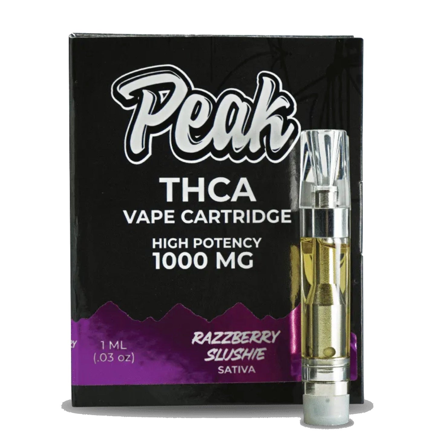 Peak THC-A Razzberry Slushie Cartridge - 1000mg - hqdtechusa