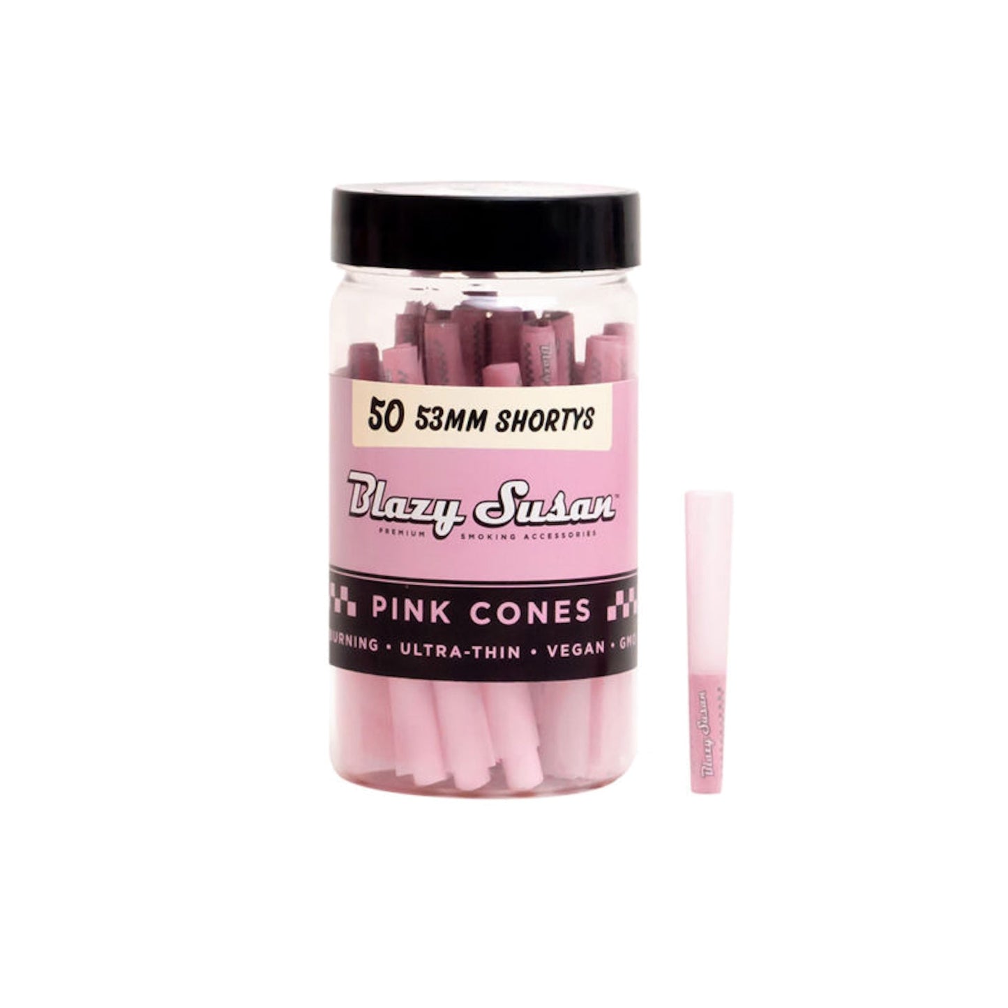 Pink Blazy Susan Cones - 50ct