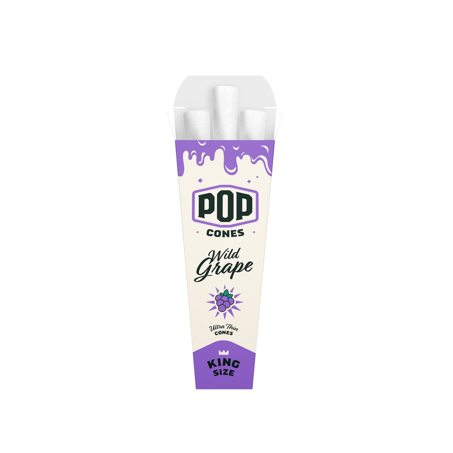 Pop Cones Ultra Thin King Size - 3ct