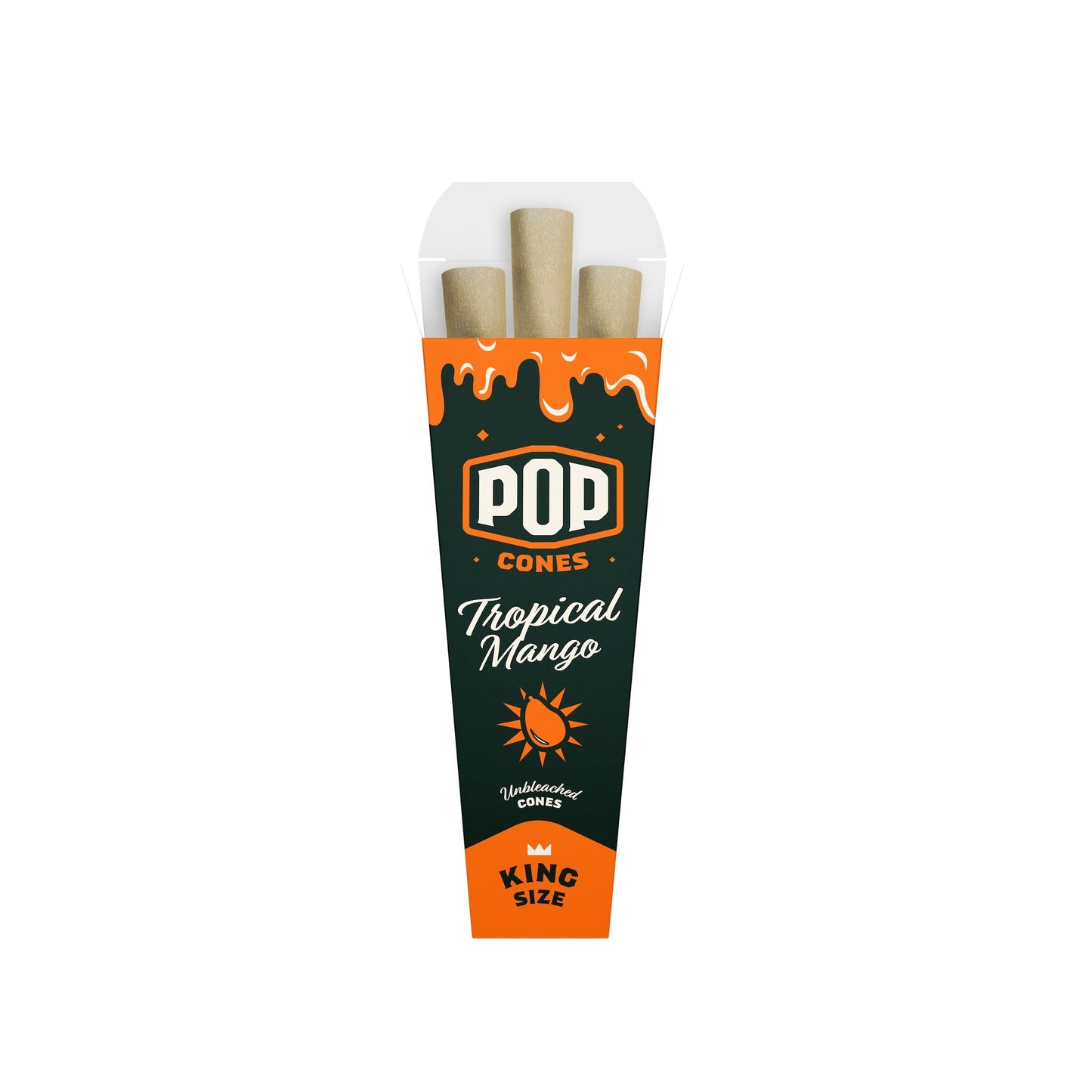 Pop Cones Unbleached King Size - 3ct