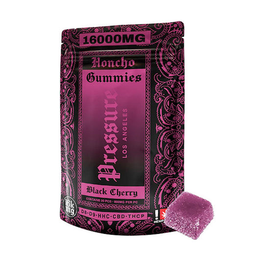 Pressure Honcho Blend Black Cherry Gummies - 16,000mg