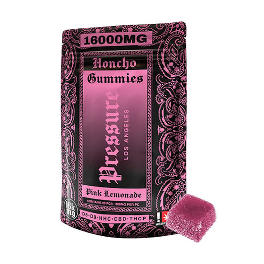 Pressure Honcho Blend Pink Lemonade Gummies - 16,000mg - hqdtechusa