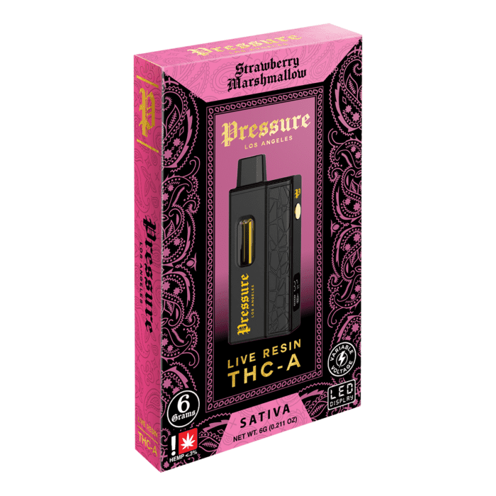 Pressure Live Resin THCa THCp Disposable Vape Pen 6G | THC Disposable Vapes | HQD Tech USA