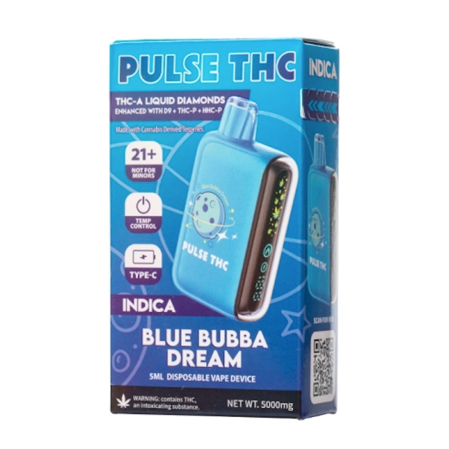 Pulse THC-A Liquid Diamonds Vaporizer - 5000mg