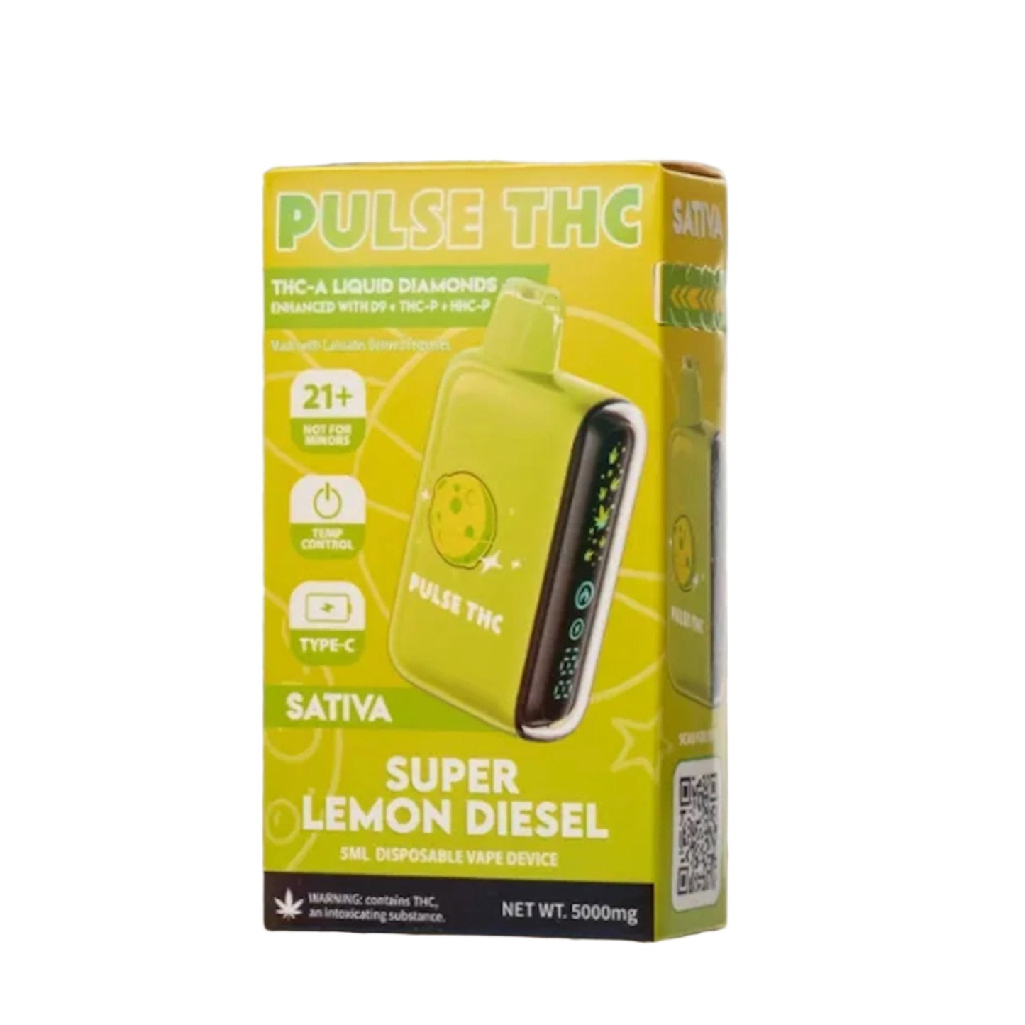 Pulse THC-A Liquid Diamonds Vaporizer - 5000mg