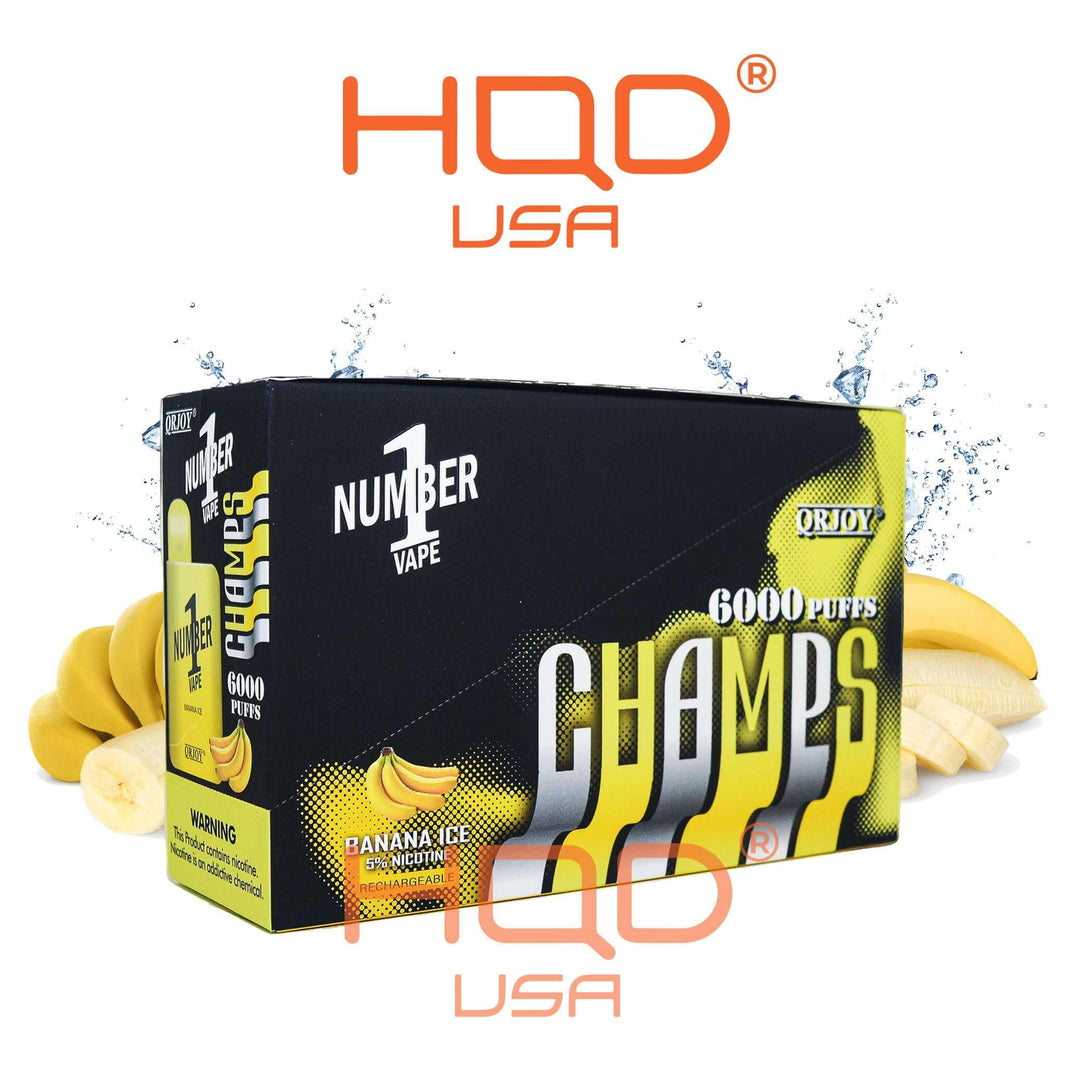 QRJOY | Champs Number 1 (5-Pack) | Disposable Vapes | HQD Tech USA