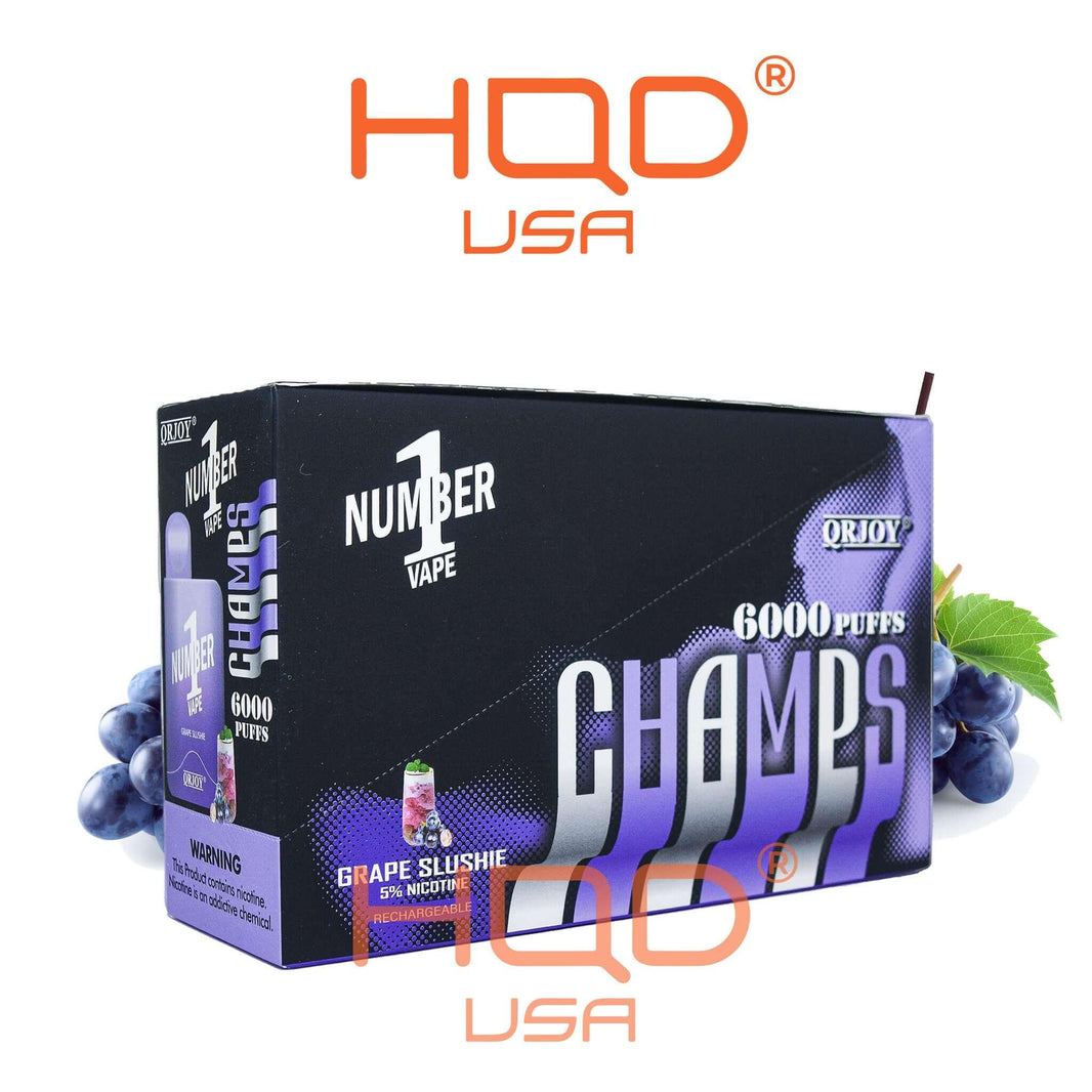 QRJOY | Champs Number 1 (5-Pack) | Disposable Vapes | HQD Tech USA