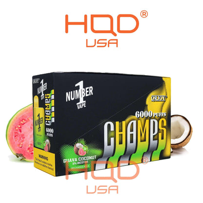 QRJOY | Champs Number 1 (5-Pack) | Disposable Vapes | HQD Tech USA