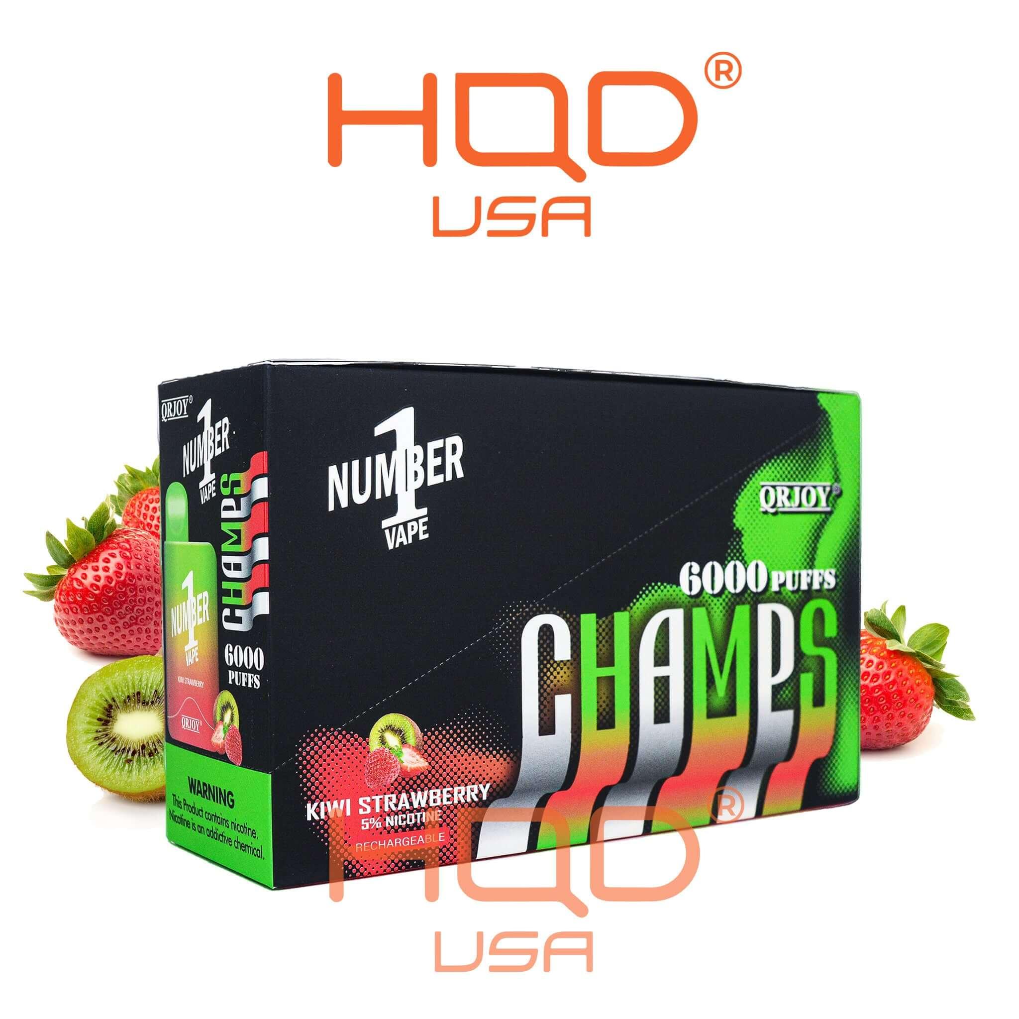 QRJOY | Champs Number 1 (5-Pack) | Disposable Vapes | HQD Tech USA