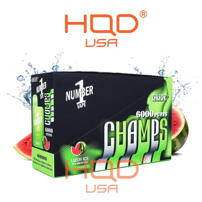 QRJOY CHAMPS Number 1 6000 Disposable Vape 5 Pck HQD Tech USA QRJOY CHAMPS Number 1 6000 Disposable Vape 5 Pck HQD Tech USA