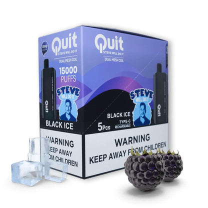 Quit, Steve Will Do It! Cuvie Glaze (0% Nicotine) (5-Pack) | Disposable Vapes | HQD Tech USA