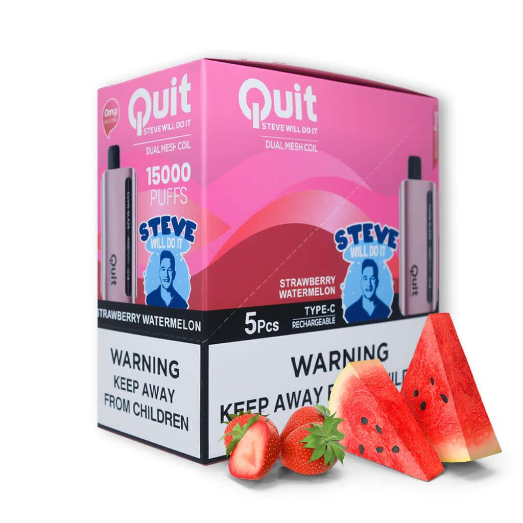 Quit, Steve Will Do It! Cuvie Glaze (0% Nicotine) (5-Pack) | Disposable Vapes | HQD Tech USA