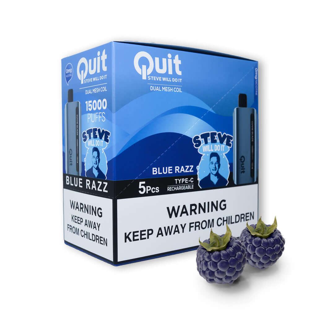 Quit, Steve Will Do It! Cuvie Glaze (0% Nicotine) (5-Pack) | Disposable Vapes | HQD Tech USA