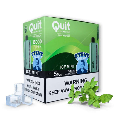 Quit, Steve Will Do It! Cuvie Glaze (0% Nicotine) (5-Pack) | Disposable Vapes | HQD Tech USA