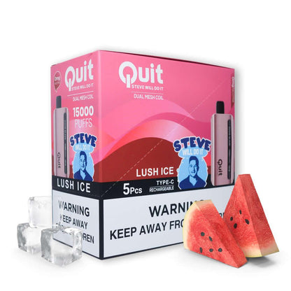 Quit, Steve Will Do It! Cuvie Glaze (0% Nicotine) (5-Pack) | Disposable Vapes | HQD Tech USA