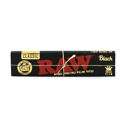 RAW Black King Size Slim Rolling Papers | Rolling Papers | HQD Tech USA