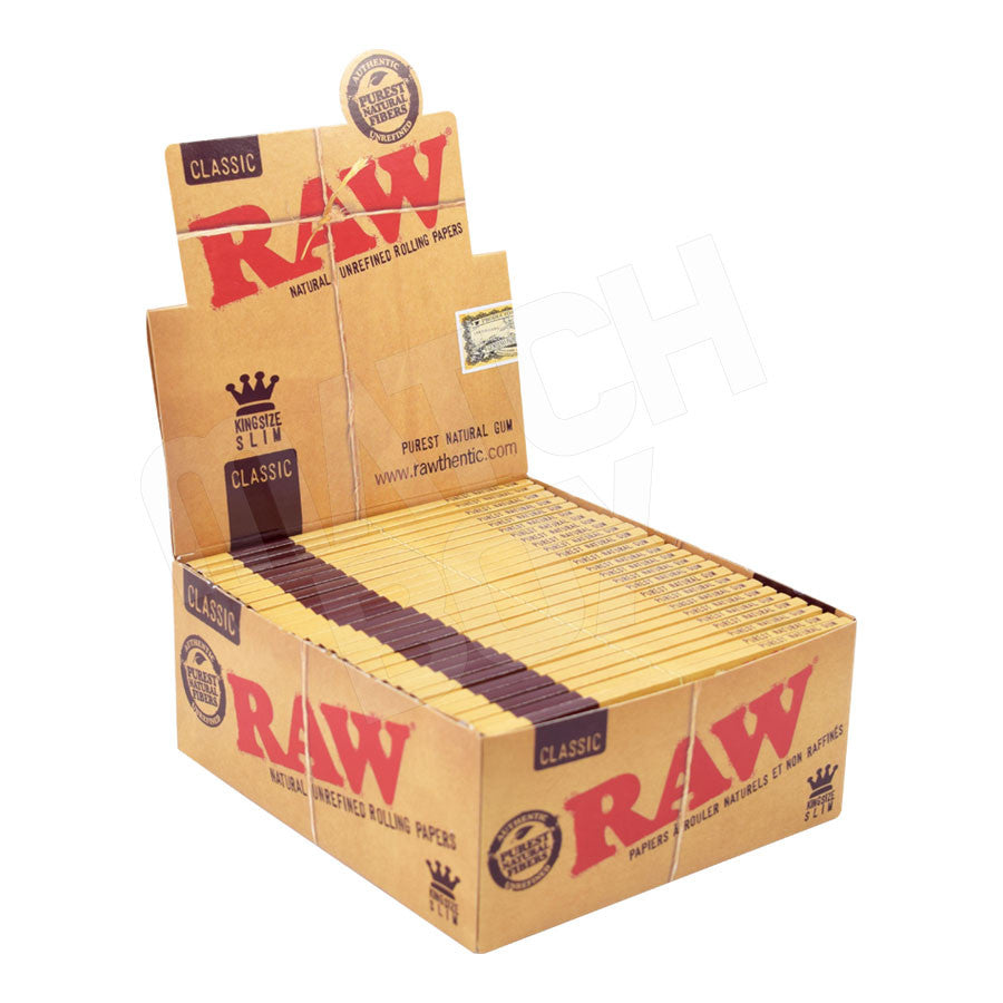 RAW Classic King Size Slim Rolling Papers - hqdtechusa