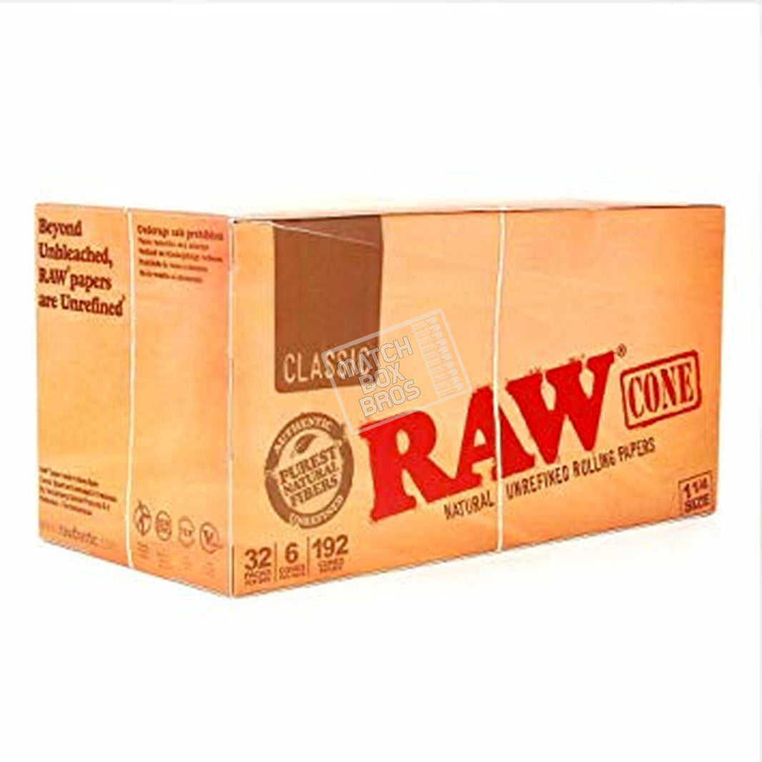 RAW Classic Pre Rolled Cones 1 1/4 | Rolling Papers | HQD Tech USA