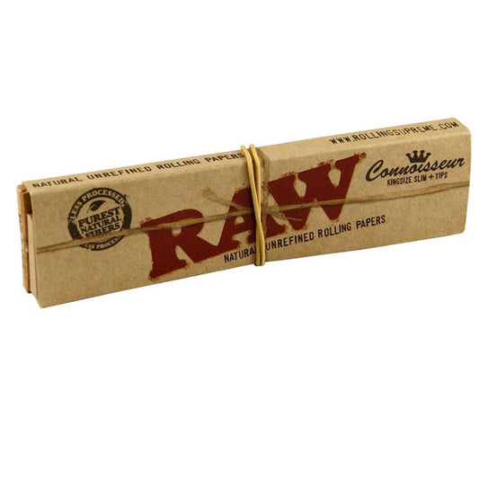 Raw Connoisseur King Size With Tips - 2 Pack