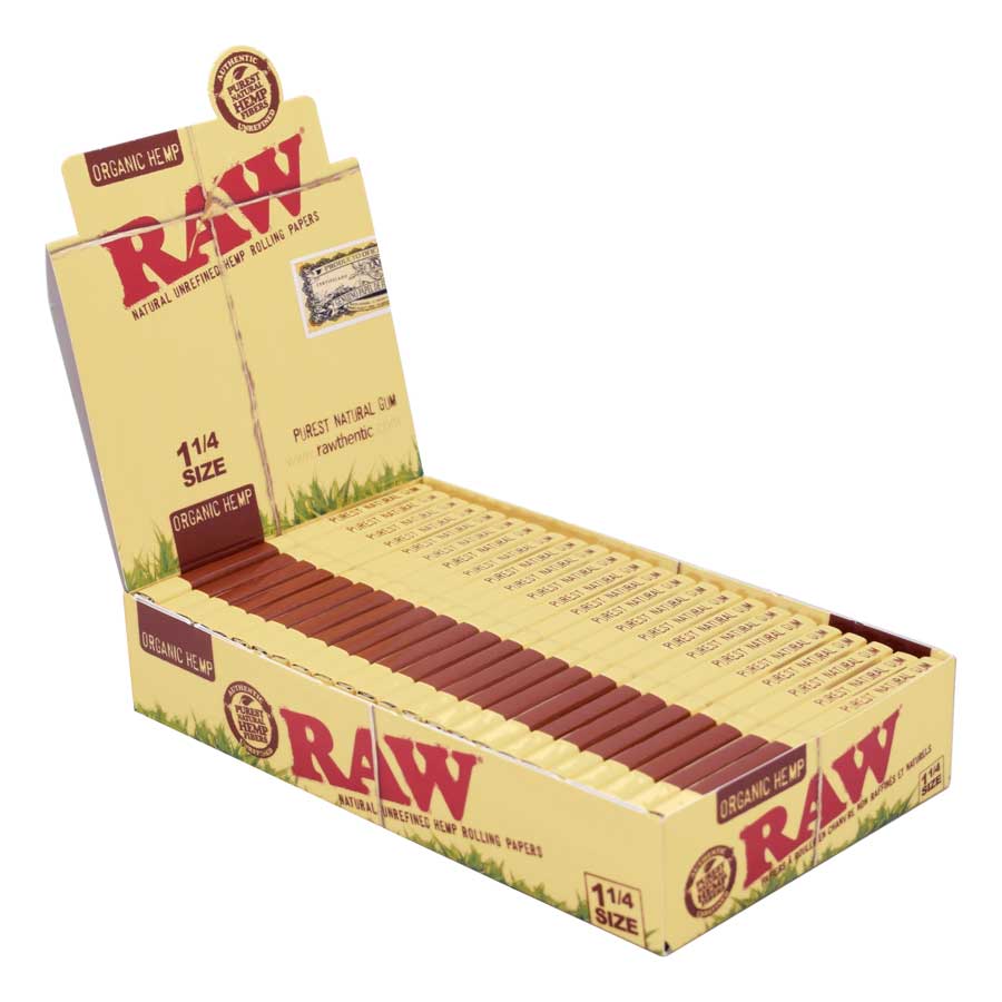 RAW Organic Hemp 1 1/4 Rolling Papers | Rolling Papers | HQD Tech USA