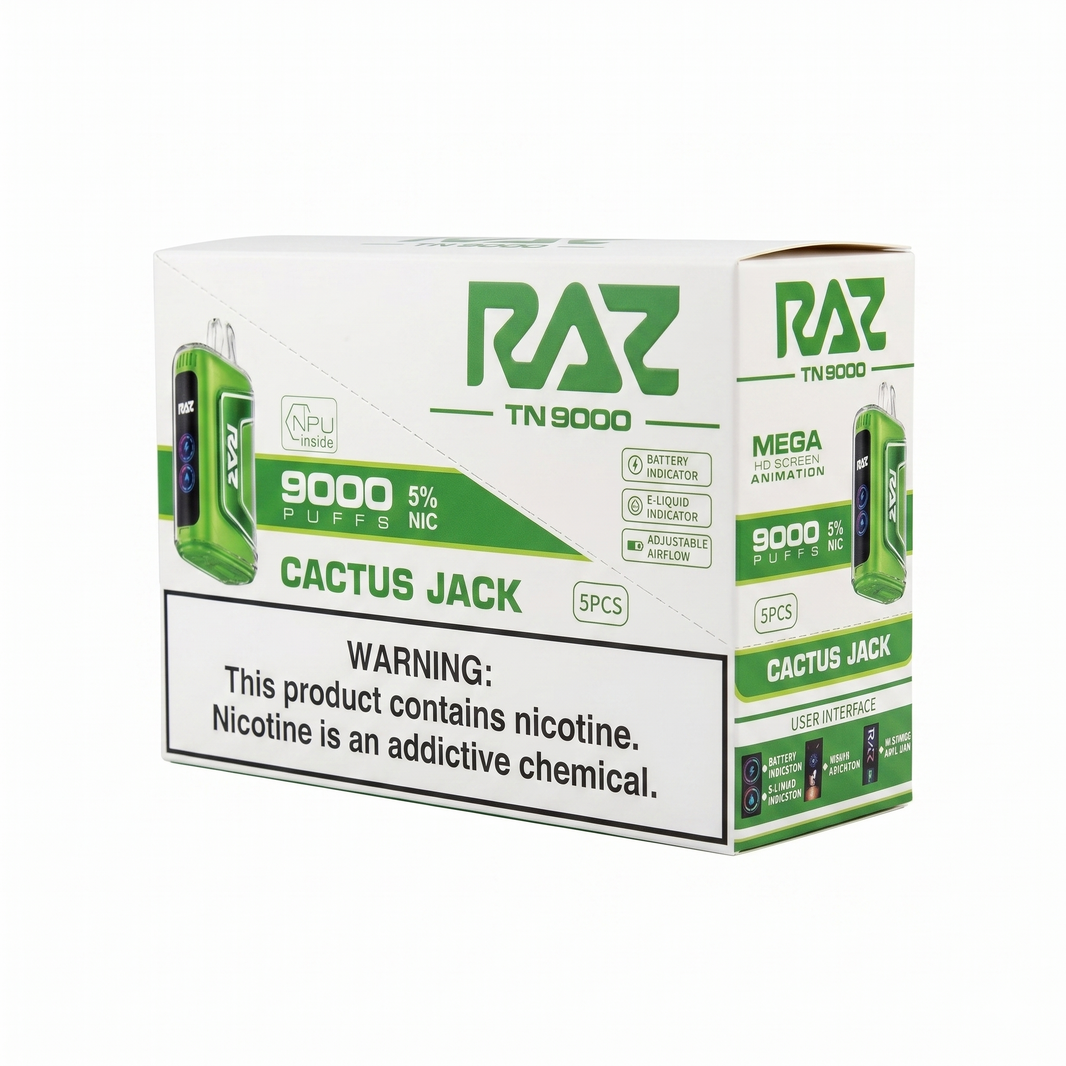 Raz TN9000 9000 Puffs 5 Pack - Cactus Jack
